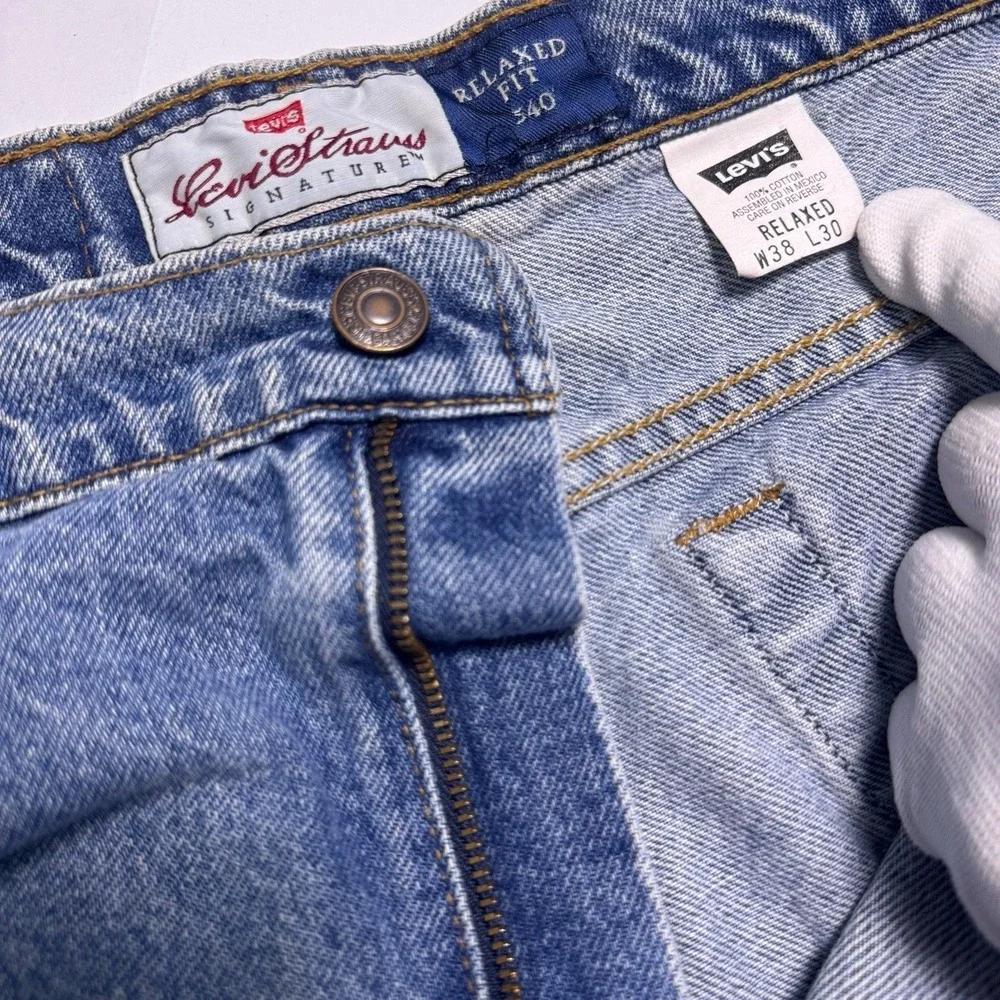 Vintage Levis 540 Jeans‎ Mens 38x30 (fits 35x30) Blue Denim Relaxed Straight 90s